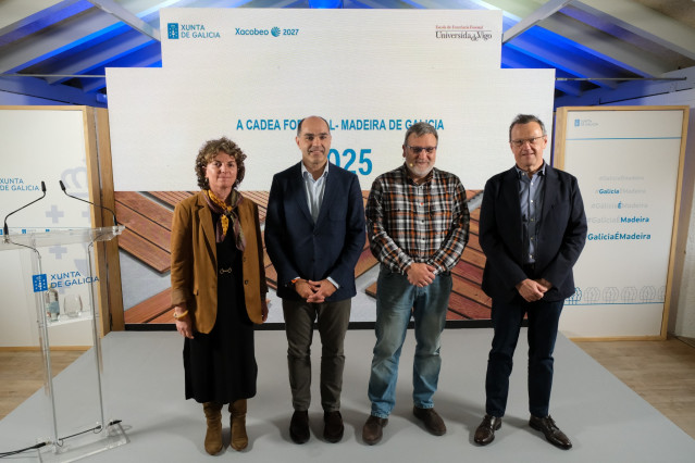 Presentación del Informe de la cadena forestal madera 2025 elaborado por la Xunta en colaboración con la Escola de Enxeñería Forestal de la Universidade de Vigo