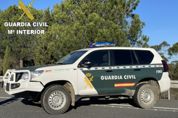 Archivo - Coche de la Guardia Civil por Minas de Riotinto (Huelva).