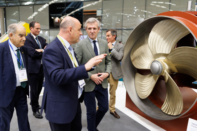 El presidente de la Xunta, Alfonso Rueda, visita la feria Navalia en Vigo, a 20 de mayo de 2026.