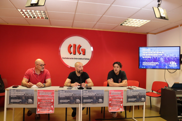 La CIG presenta su propuesta para una gestión integral de los servicios de Emergencias en Galicia.