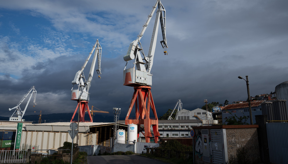Archivo - Instalaciones de Astilleros San Andrés en Teis, a 14 de marzo de 2024, en Vigo, Pontevedra, Galicia, (España). Trabajadores del sector metalúrgico se han concentrado a las puertas de los 