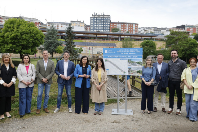 La conselleira de Vivenda e Planificación de Infraestruturas, María M. Allegue, en Lugo