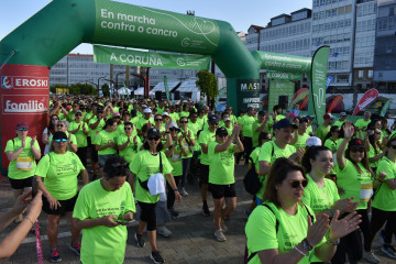 Marcha solidaria contra el cáncer en A Coruña