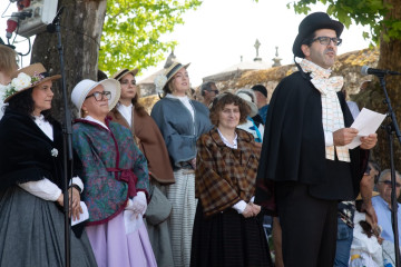 La alcaldesa de Santiago, Goretti Sanmartín, en la Festa do Banquete de Conxo