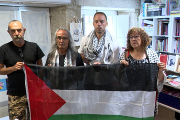 Activistas gallegos participantes en la Global Sumud Flotilla.