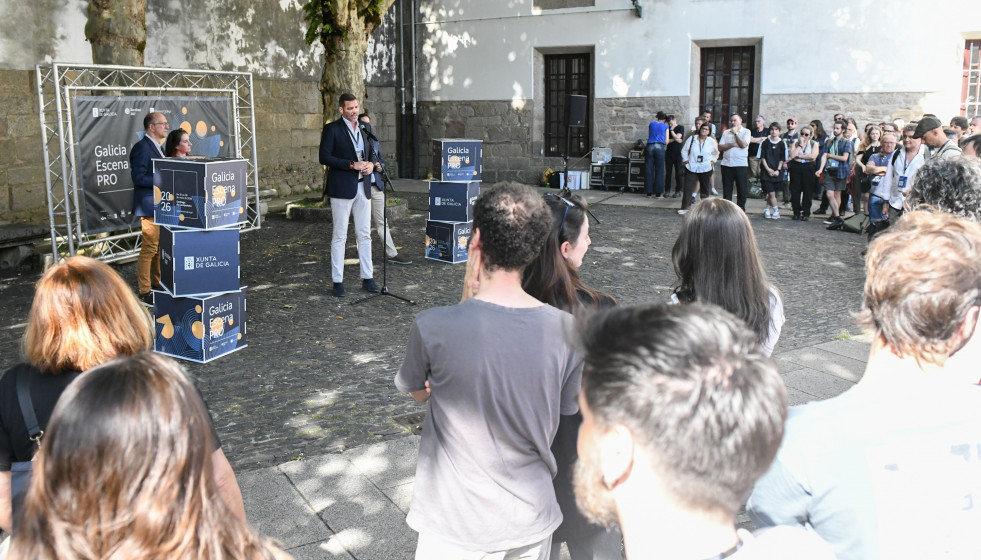 Inauguración de la feria Galicia Escena PRO, en Santiago de Compostela.