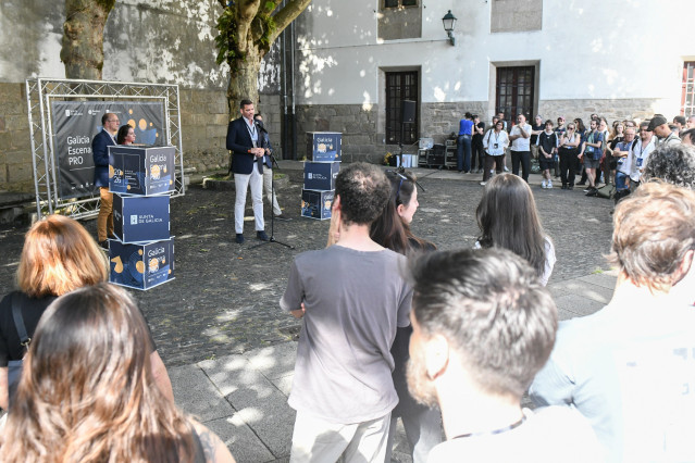 Inauguración de la feria Galicia Escena PRO, en Santiago de Compostela.