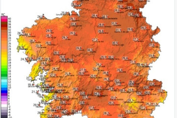 Lugo y Ourense registran las temperaturas máximas de Galicia, con récord en un mes de mayo en cinco municipios lucenses