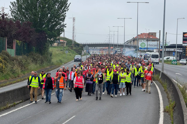 Marcha de los trabajadores del Metal en A Coruña