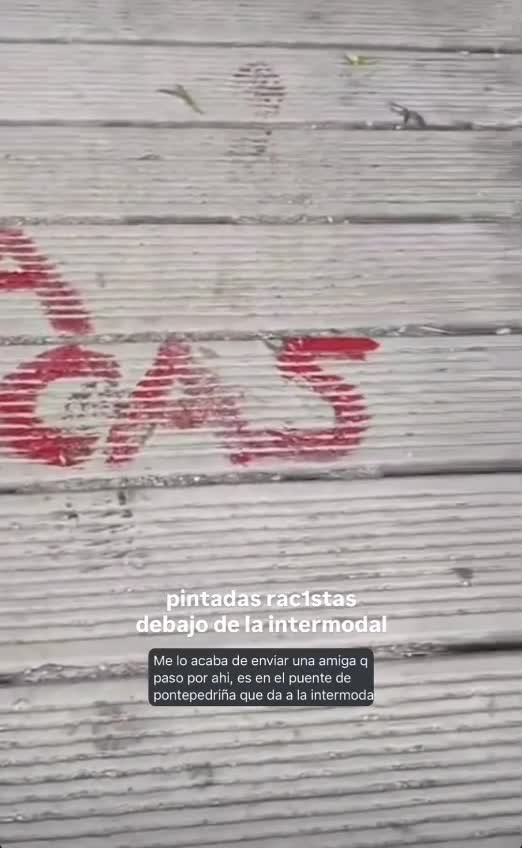 VÍDEO | Pintadas racistas en Santiago de Compostela: 