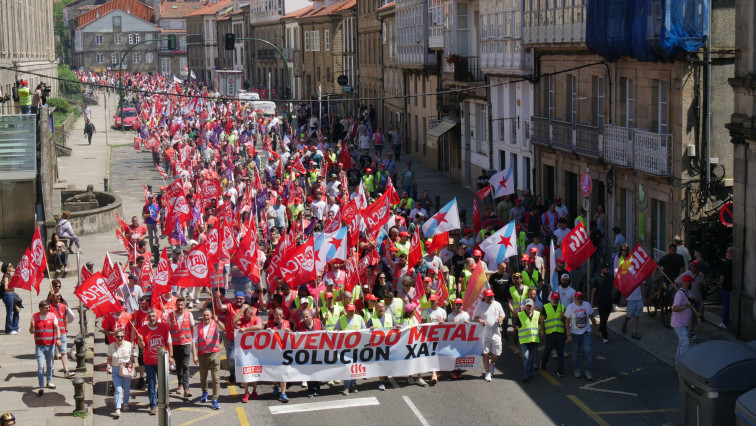 Tercer día de huelga en el metal de A Coruña, donde se mantiene la unidad por un convenio digno