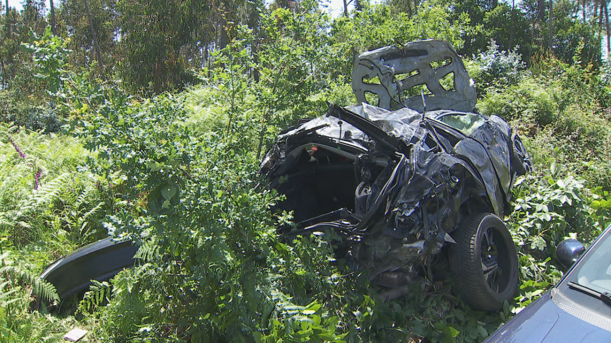 Accidente en Cea en una foto de la CRTVG
