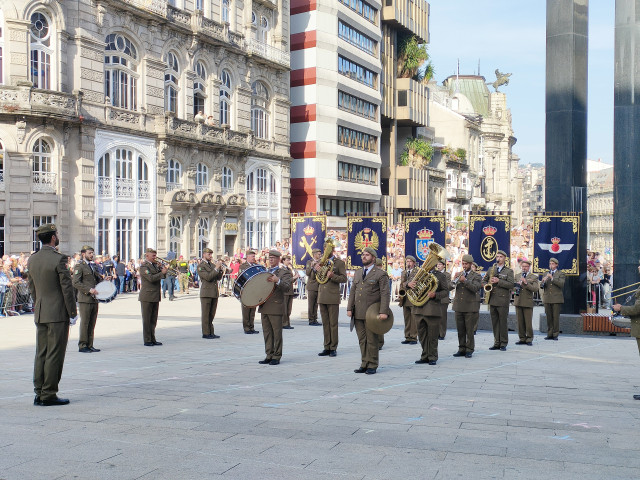 Unidad de Música del Cuartel General del Mando de Apoyo a la Maniobra, dirigida porel comandante músico Iván Rodríguez Armán.