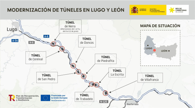 Mapa de las obras