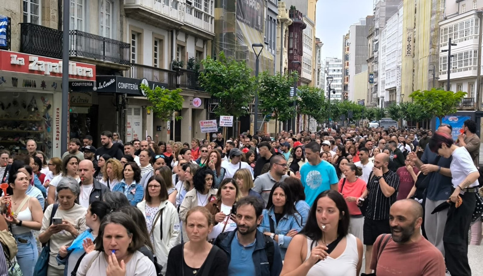 Manifestación de personal del comercio de alimentación