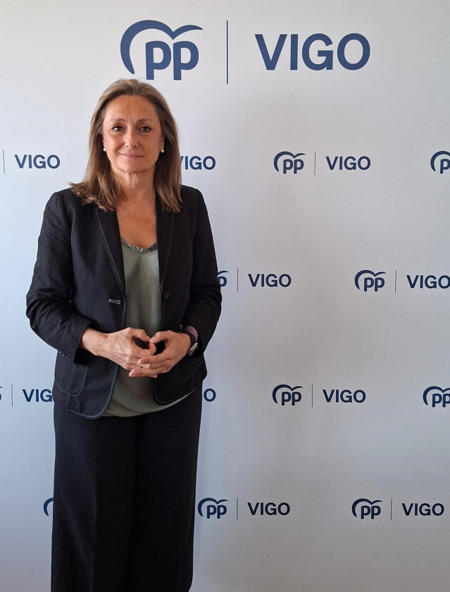 La presidente del PP de Vigo y portavoz municipal, Luisa Sánchez.