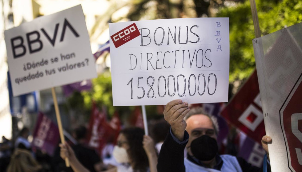 Protestas banca