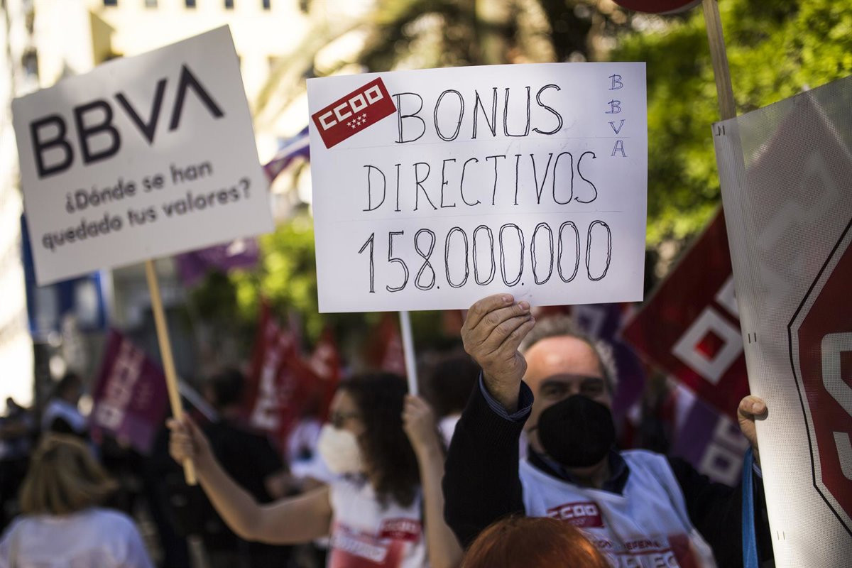 Protestas banca