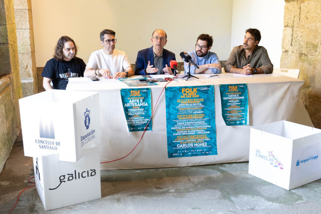 Presentación del festival Folk na beira do Sar.
