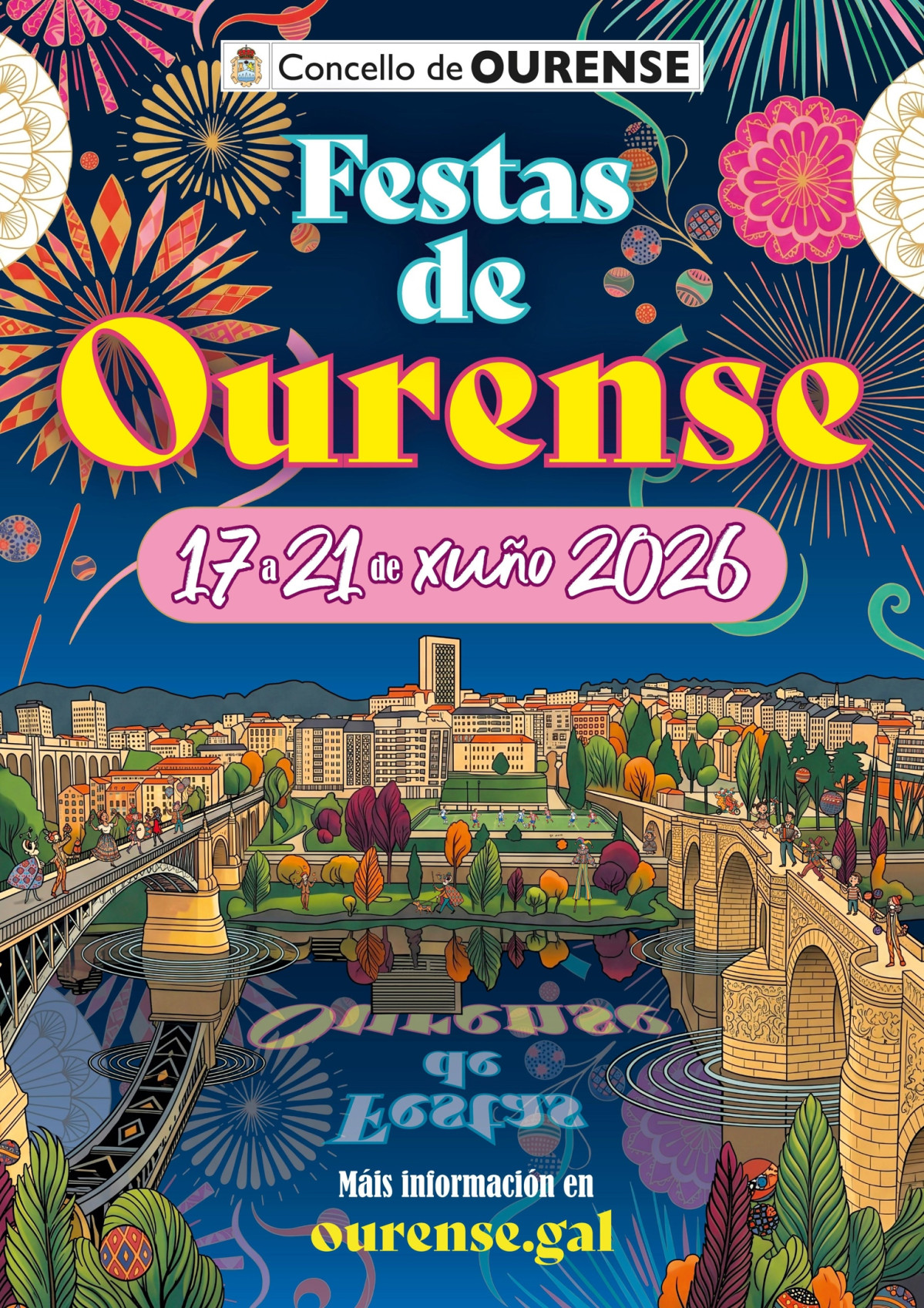Cartel de las Fiestas de Ourense 2026, del 17 al 21 de junio