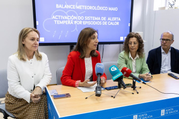 Rueda de prensa en Meteogalicia sobre mayo y el sistema de alerta ante el calor