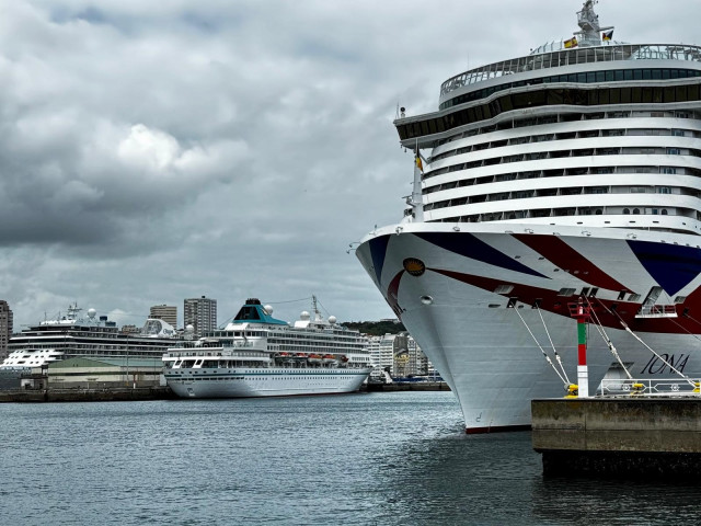 Cruceros en el puerto de A Coruña