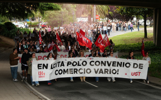 Protesta de trabajadoras del comercio