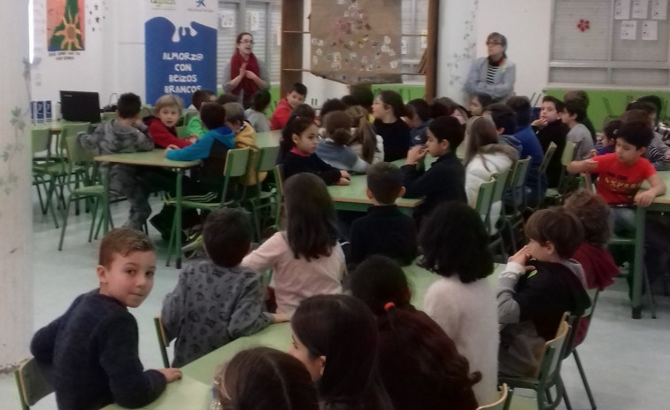 ​Obra Social La Caixa y Agaca educan en alimentación sana a unos 50 estudiantes de Ferrol