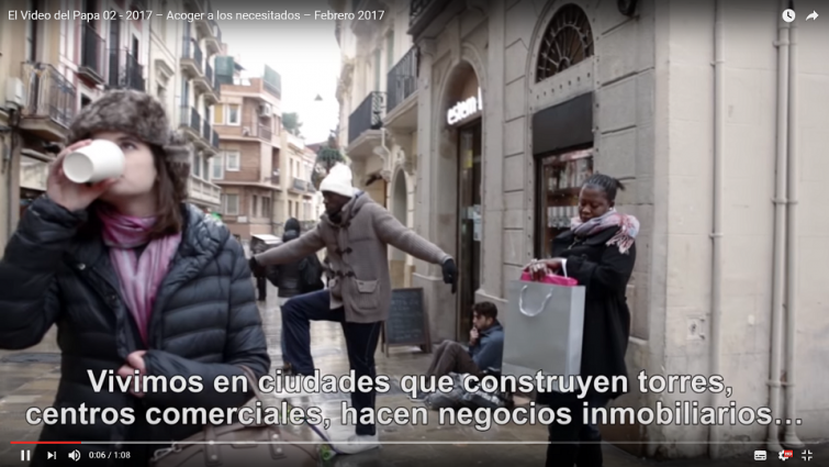 El Papa Francisco promueve un 'anti-mannequin challenge'