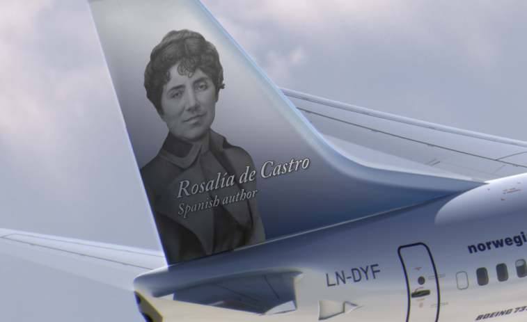 Campaña para que rectifiquen el Boeing de Rosalía en el que la identifican como ‘Spanish author’