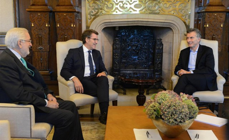 Feijóo y Macri apuestan por fortalecer la relación entre Galicia y Argentina