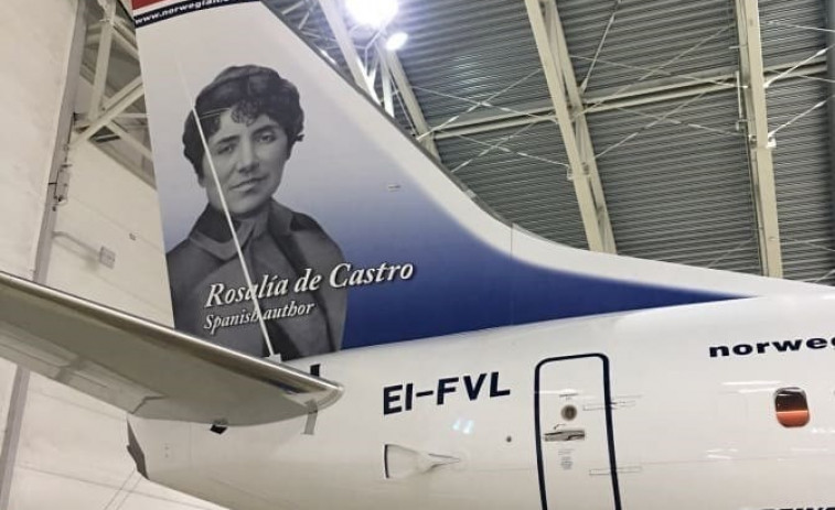 Más de dos millones de pasajeros viajarán en el avión de homenaje a Rosalía de Castro