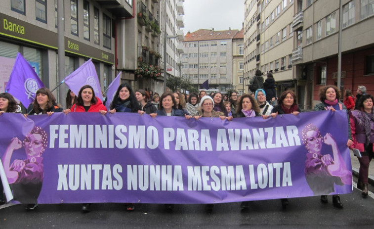 Se convoca una huelga feminista de 24 horas para el 8 de marzo en Galicia