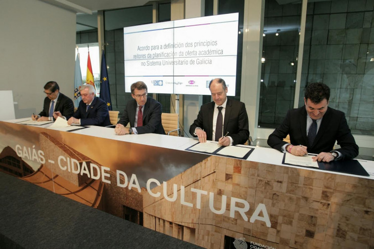 ​Universidades y Xunta ponen la primera piedra para la reforma del mapa de titulaciones