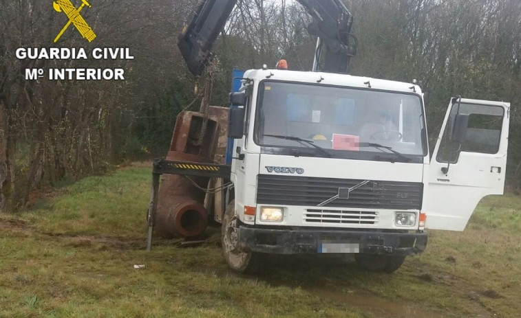 ​Tres detenidos por intentar robar una pieza de seis toneladas en terrenos de Endesa en Ferrol