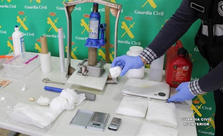 Los narcos detenidos este fin de semana tenían un laboratorio de cocaína en Vigo