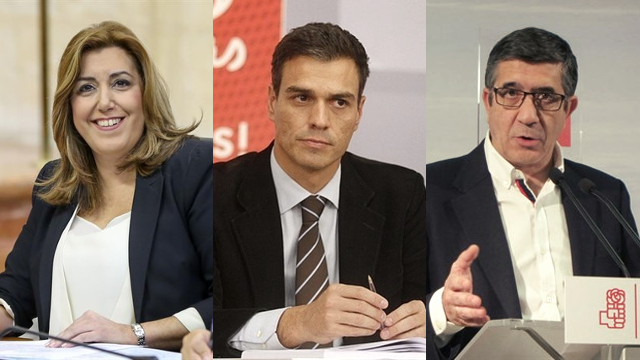 ​Los tres candidatos del PSOE se ven las caras en un debate esperado
