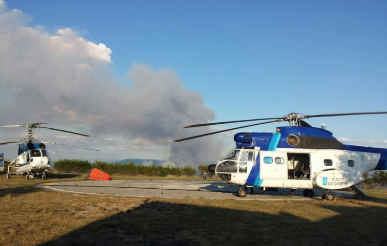 Declarados dos incendios forestales en Quiroga y Ferrol