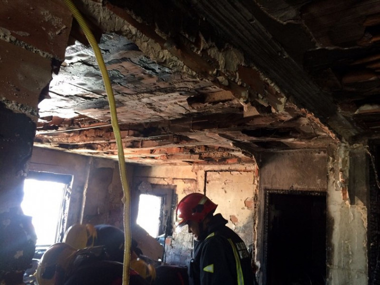 ​Arde de madrugada una casa abandonada en Lugo