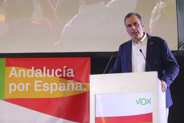 El secretario general de VOX, Javier Ortega