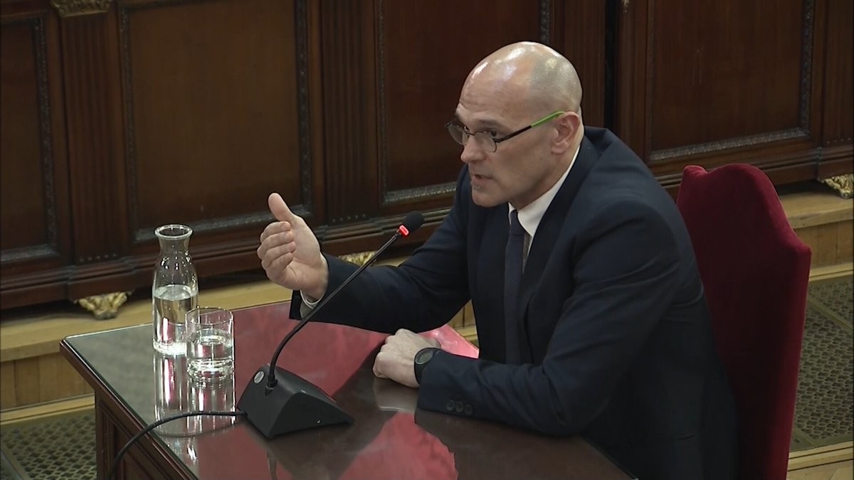 Raül Romeva declara en el juicio del procés