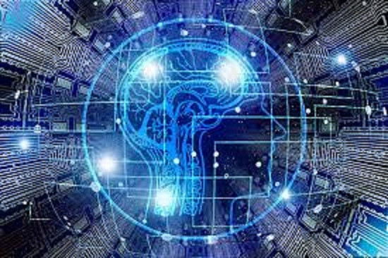 Cerebro, digital, tecnología, futuro