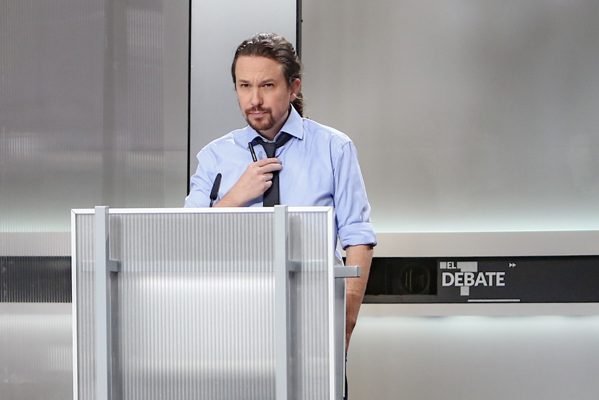 Pablo Iglesias en el debate electoral