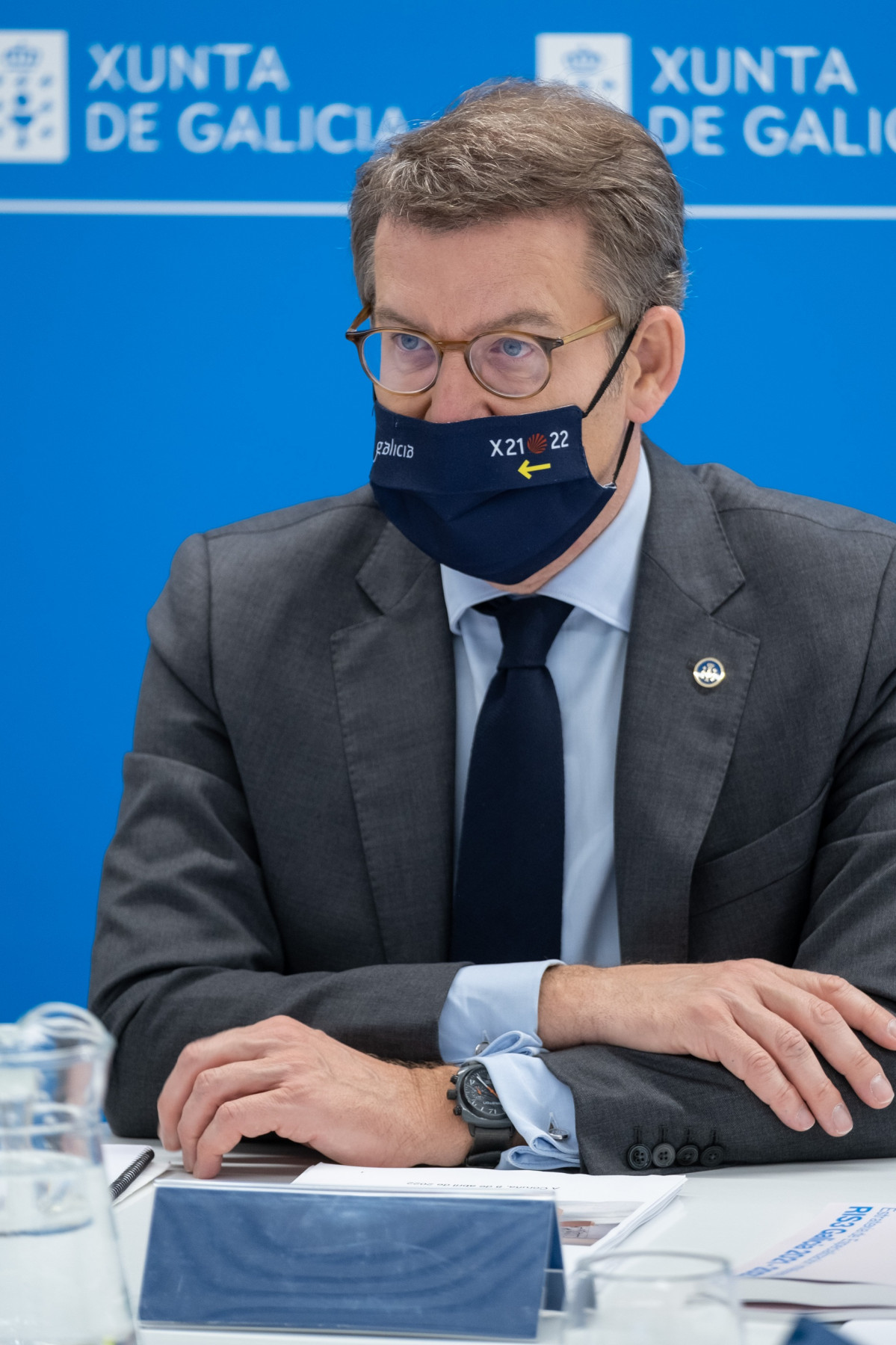 Feijóo preside a reunión do Consello de la Xunta.