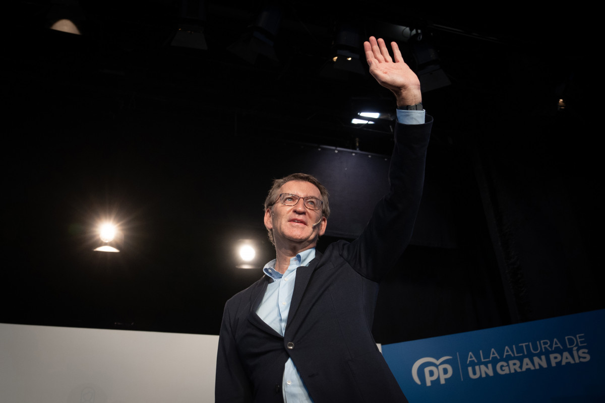 El presidente del PP, Alberto Núñez Feijóo