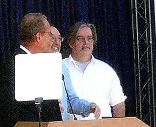 Matt groening, kelsey grammer, james l brooks   3511471167 (cropped)