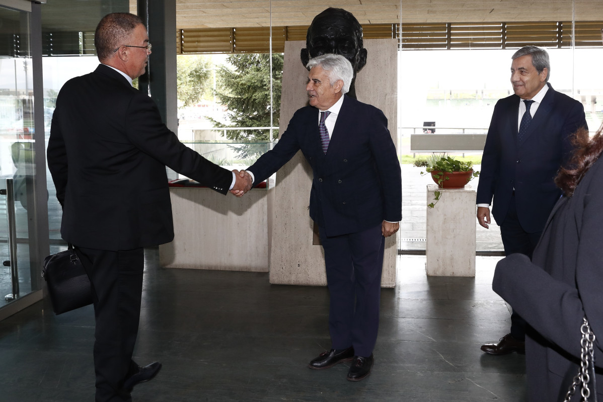EuropaPress 5483651 pedro rocha reunion trabajo junto federaciones portugal marruecos